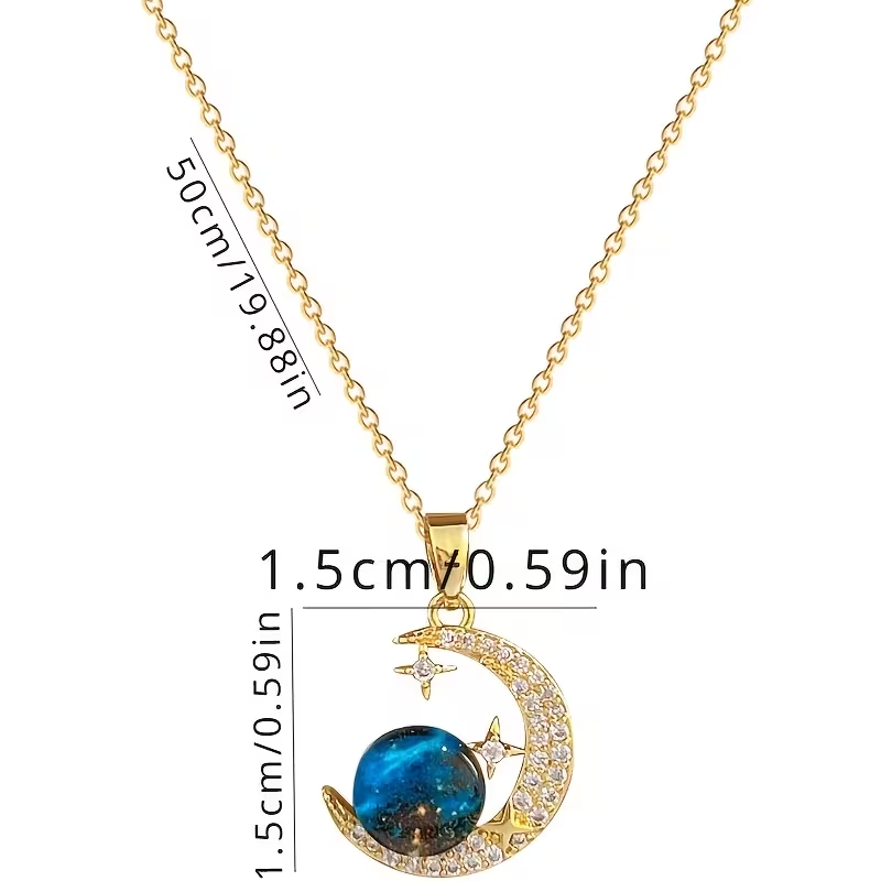 2-Piece Unisex Couple Pendant Necklace Set - 304 Stainless Steel