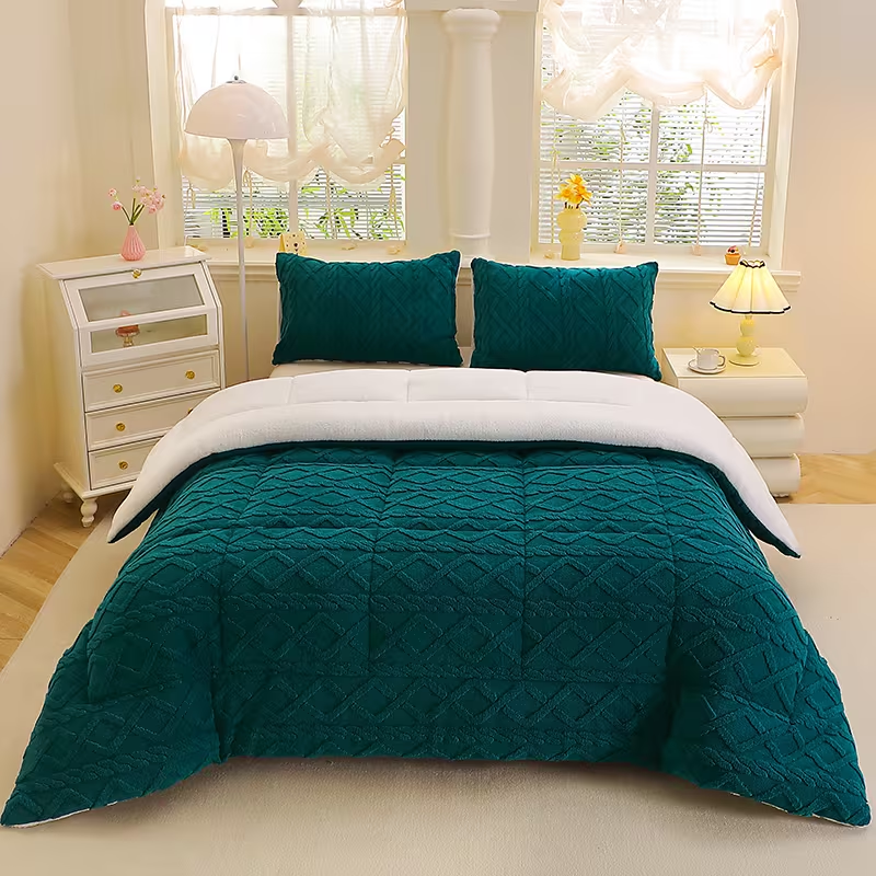 Heavyweight Winter Comforter - Ultra Soft Quilted Bedding (Multiple Sizes & Colors)